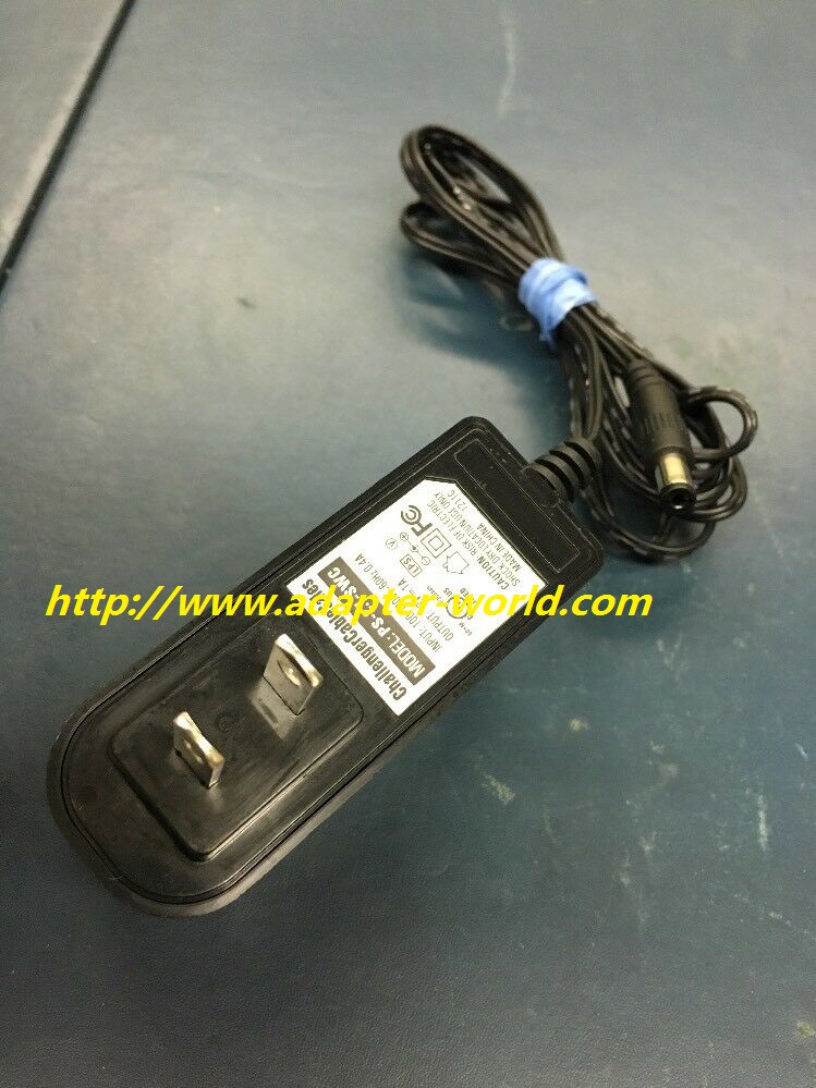 *100% Brand NEW* CHALLENGER PS-2.1-SWC 100-120V 60Hz .4A 12V 1A BLACK AC ADAPTER Free shipping!